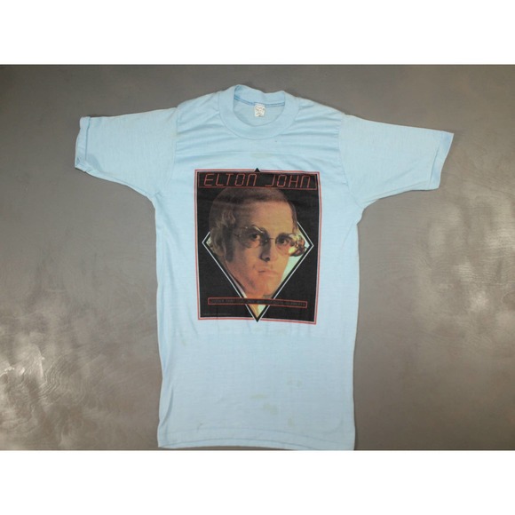 ELTON JOHN Louder Than Concorde 1976 Concert Tour Original T-Shirt M - XS - Picture 1 of 7
